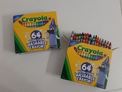 Карандаши , восковые мелки Crayola 64 шт. Ultra clean washable Крайола