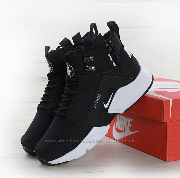 Демісезонні чоловічі кросівки Nike Huarache X Acronym City MID Leather (40-45) Арт 11387 Виробник В´єтнам Верх Нубук Всередині Термо Підошва Піна/Гума Розміри: 40й(25,5см), 41й(26см), 42й(26,5см), 43й(27,5см), 44й(28см), 45й(28,5см) Ціна 1500 грн