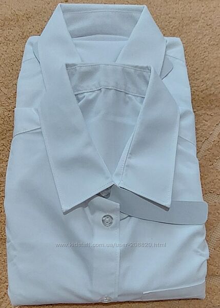 Набір білих сорочок з довгим рукавом F&F Regular fit р-р 14-15 рр.