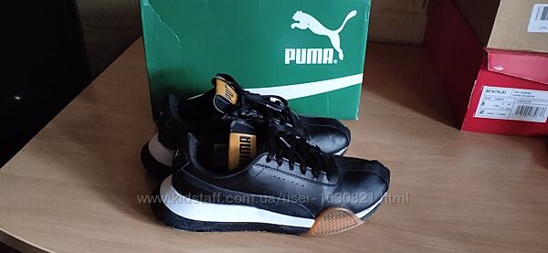 Детские кожанные кроссовки кросівки Puma Turin Futro