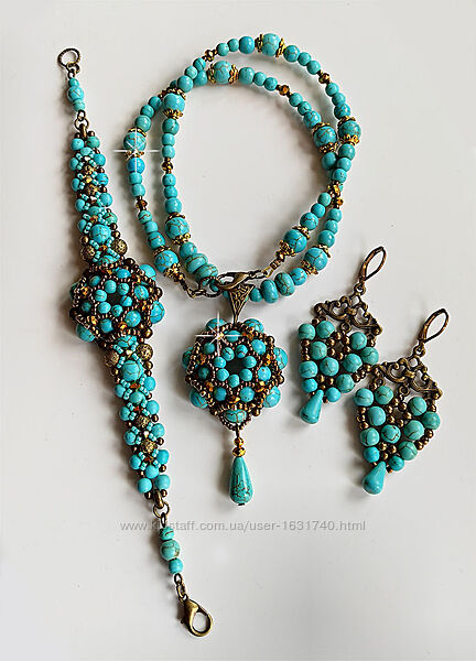 Комплект, бирюза