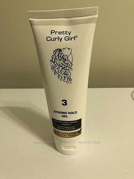 Pretty curly girl strong hold gel