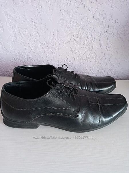 Классические мужские туфли, натуральная кожа, разм. 43, б/у
