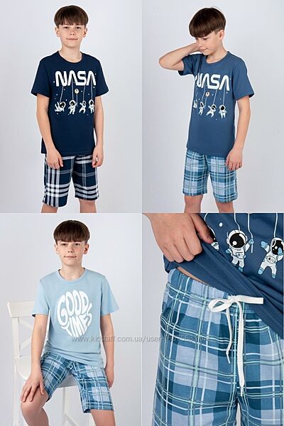 Піжама для хлопчиків футболка шорти 134-164