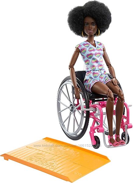 Лялька Barbie Fashionistas 194 з інвалідним візком і пандусом