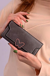  Кошелек женский серый код 452