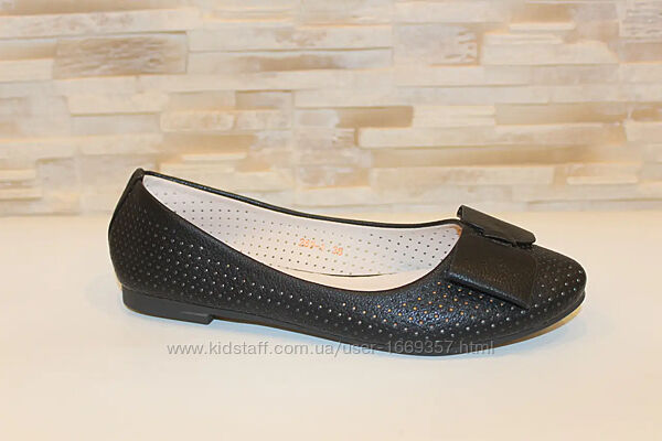  Балетки женские черные т1078