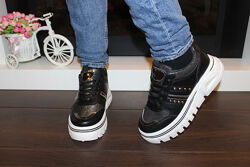 Кроссовки женские черные т1615