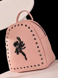  Рюкзак женский розовый код 7-69