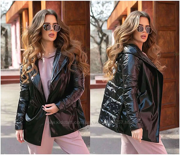 Куртка женская черная демисезонная код п669