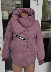  Куртка женская демисезонная цвет темная пудра код п634-1