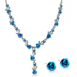  Женский комплект украшений ожерелье и серьги код 2158