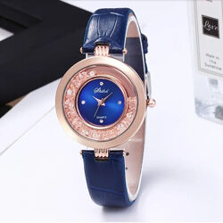  Женские наручные часы с синим ремешком код 705