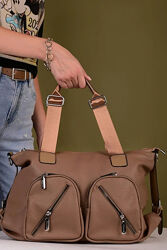  Сумка женская бежевая код 7-92928