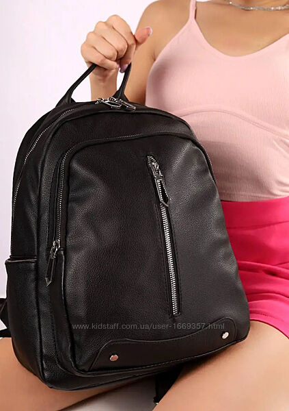 Рюкзак женский черный код 7-543