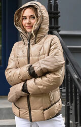  Куртка женская зимняя бежевая код п759