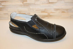 Туфли женские черные натуральная кожа т1722