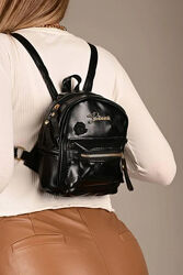  Мини-рюкзак женский черный код 7-328