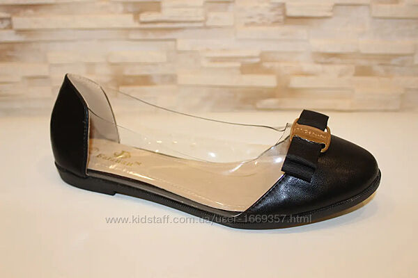  Балетки женские черные т1740