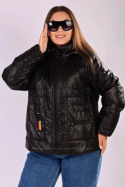  Куртка женская демисезонная черная код п804