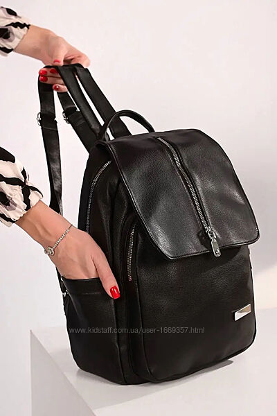  Рюкзак женский черный код 7-054