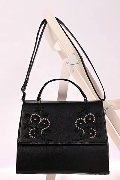  Сумка женская черная код 7-035