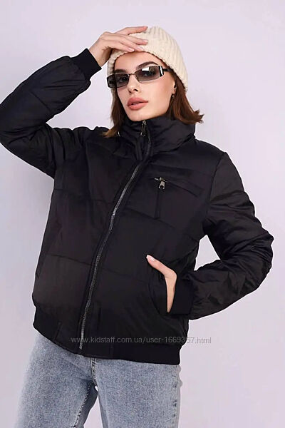 Куртка женская демисезонная черная п838