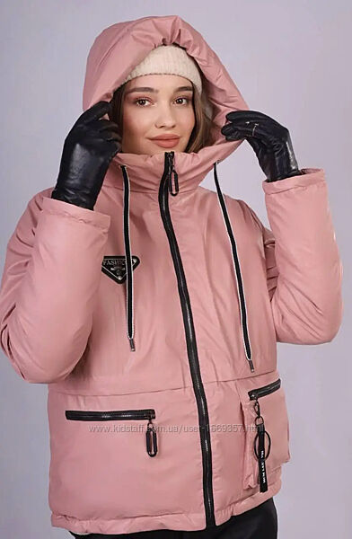  Куртка женская зимняя розовая код п839
