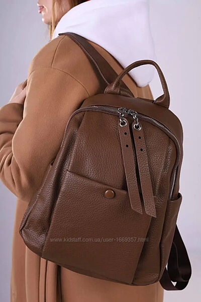  Рюкзак женский коричневый код 7-073