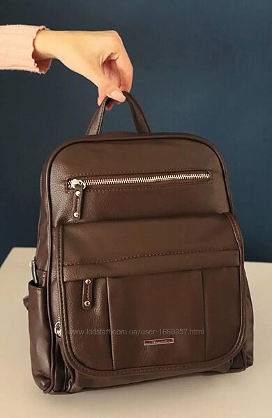 Рюкзак женский коричневый код 7-0072