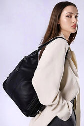Сумка-рюкзак женская черная код 7-0363