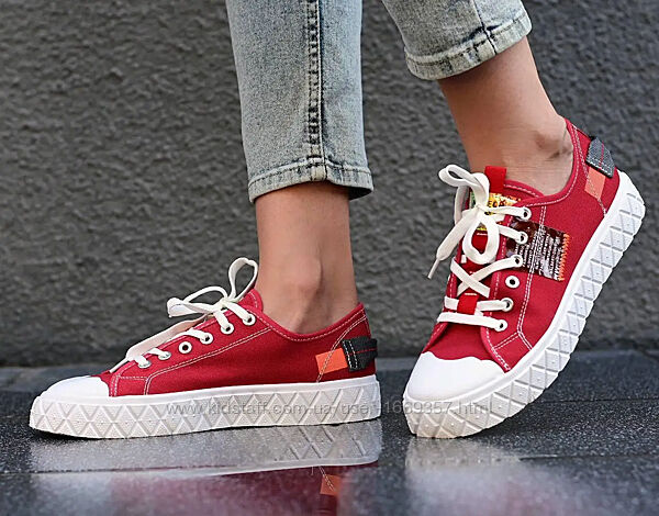 Кеды женские красные т1744 уценка читайте описание