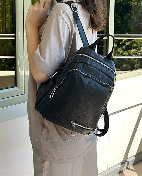 Рюкзак женский черный код 7-10023