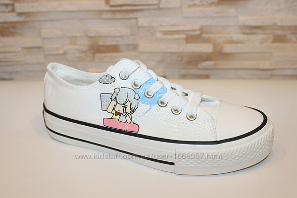 Кеды женские белые Т1845