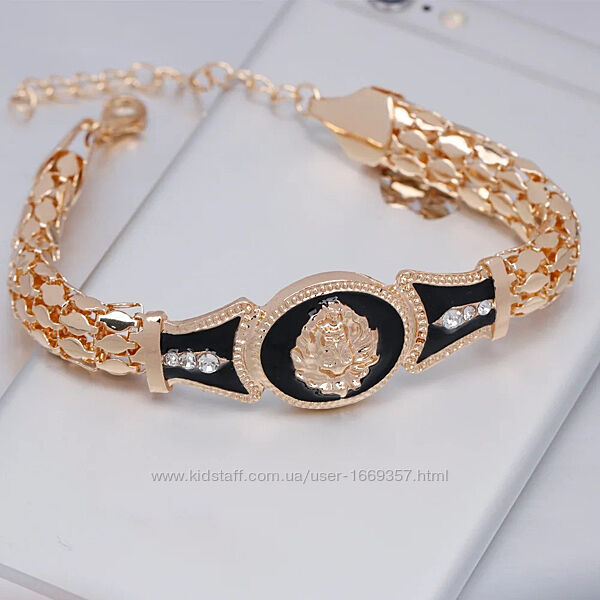  Женский золотистый браслет код 2370