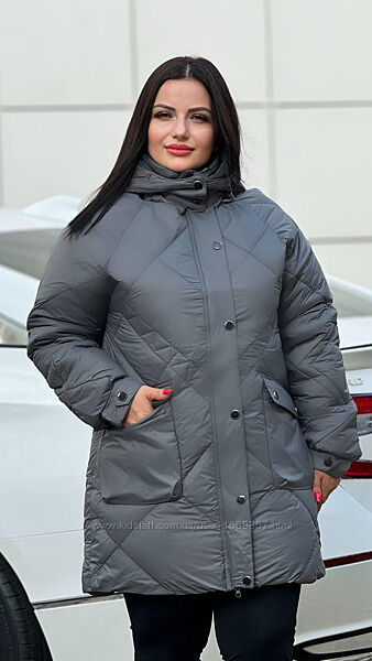 Куртка женская зимняя серая П982