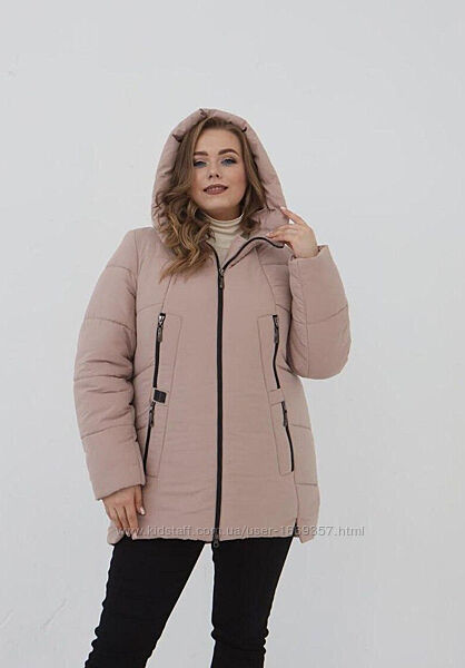 Куртка женская зимняя бежевая П997