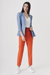 Новые яркие оранжевые брюки слим зауженные брюки la redoute xs-s