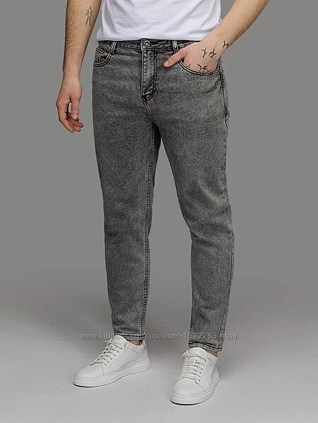 нові чоловічі сірі котонові джинси next 36s - розмір 36