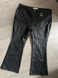 нові чорні прописані шкірою брюки батал брюки великого розміру simple be 22