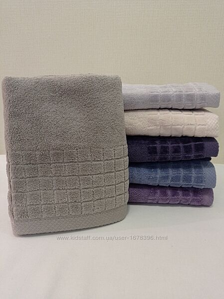 Рушник лицевий та банний, набір махровий