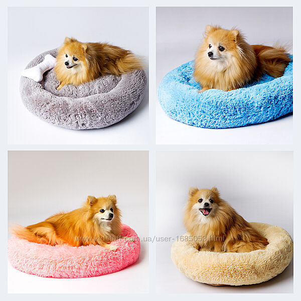 Мягкий лежак спальное место, лежанка для собаки, кота 1-7 кг