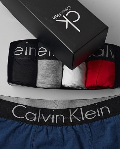 Комплект мужских трусов 5 шт. набор боксерок Calvin Klein Black Edition 