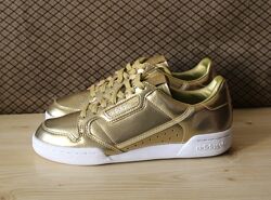 Кеди adidas continental 80 w gold metallic sneakers fw5475 оригінал р.39
