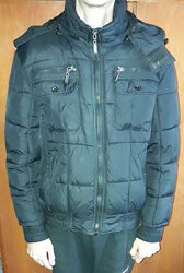 Куртка мужская зимняя теплая с капюшоном. Размер 48