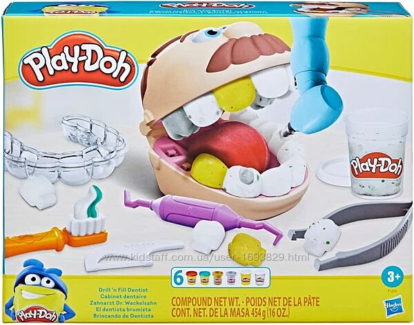 Play-Doh Drill &acuten Fill Dentist F1259 Hasbro Ігровий набір стоматолога