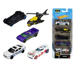 Hot Wheels 5-Car Pack GWW94 Batman Бетмен Базові машинки Базовые машинки