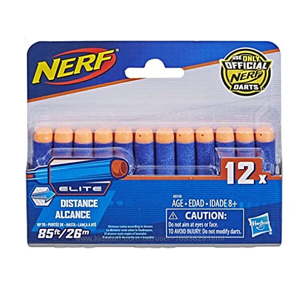 Nerf N-Strike Elite 12 Dart Refill A0350 Hasbro Патрони Набої Нерф Еліт 