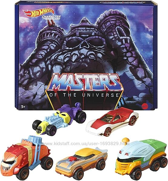 Hot Wheels 5-Car Pack Masters of the Universe GRM88 Базові машинки Mattel