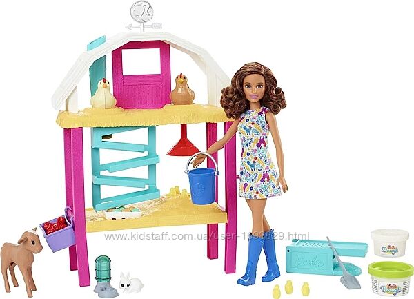 Barbie Doll Hatch & Gather Egg Farm HGY88 Mattel Барбі Лялька Ферма з твари